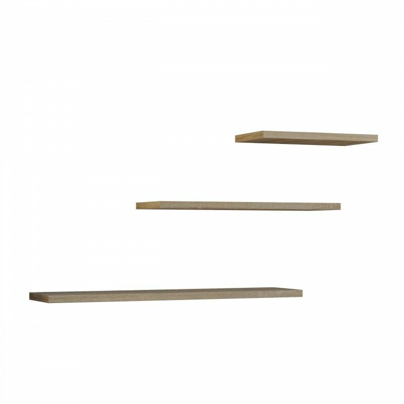 foto del prodotto hucoco nobi set di 3 mensole da parete 60 45 30 cm librerie sospese