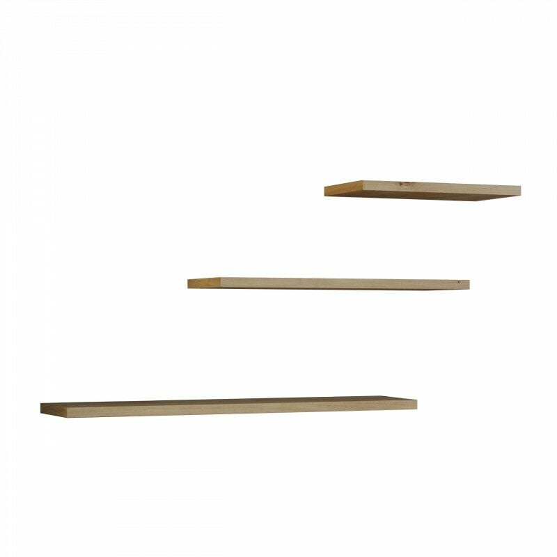 foto del prodotto hucoco nobi set di 3 mensole da parete 60 45 30 cm librerie sospese