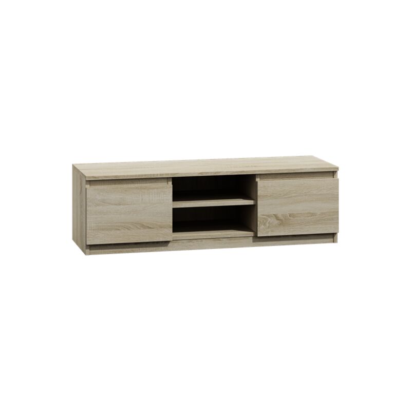 foto del prodotto hucoco tivoli mobile tv basso moderno 40x120x36 soggiorno soggiorno 2 nicchie 2 ante contenitori moderni per tv apparecchiature audio 