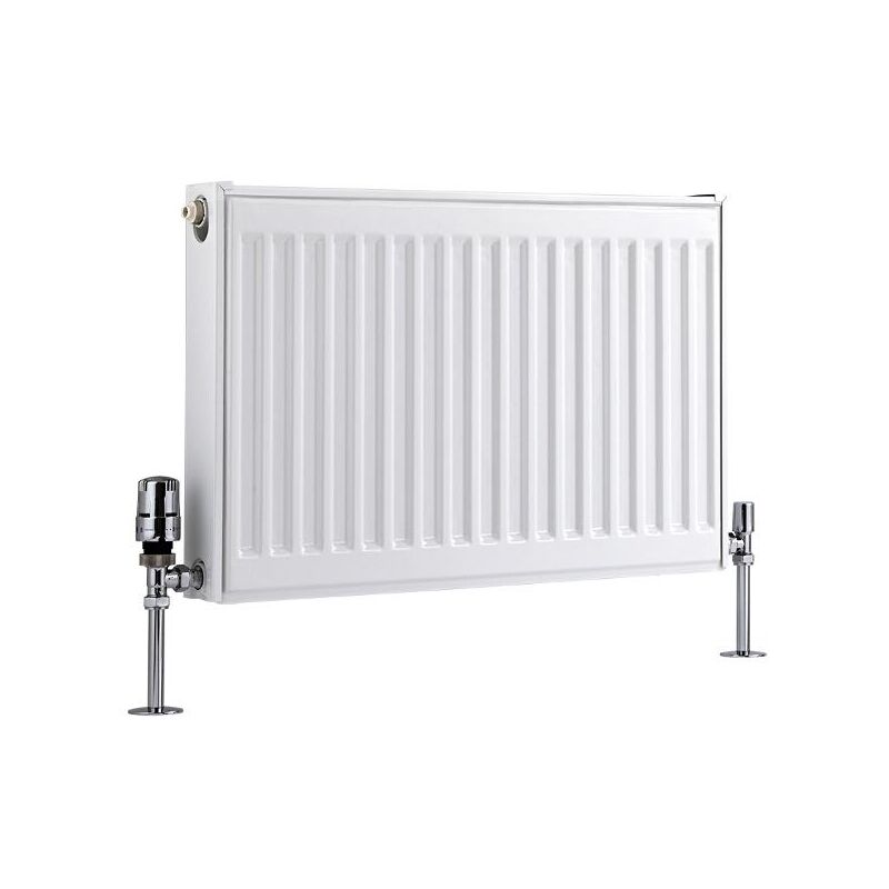 foto del prodotto hudson reed eco radiatore convettore orizzontale pannello singolo 400mm x 600mm bianco