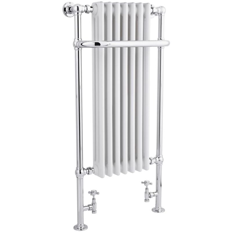 foto del prodotto hudson reed elizabeth scaldasalviette tradizionale 1130mm x 553mm cromato bianco