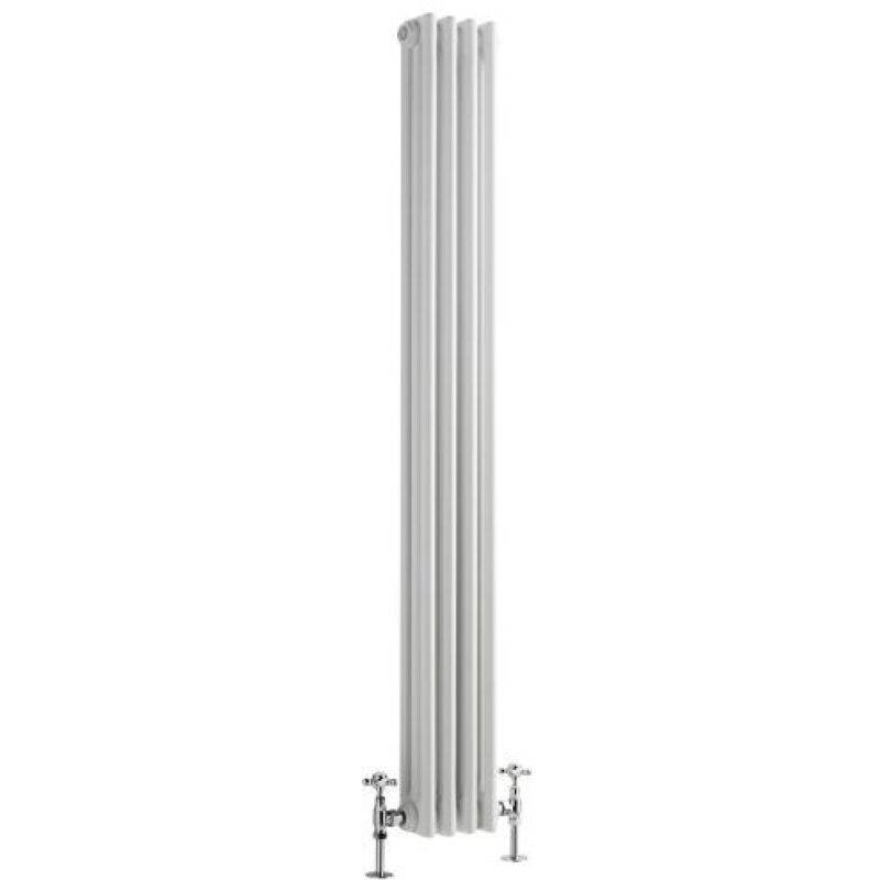 foto del prodotto hudson reed regent radiatore verticale tradizionale a 3 colonne 1500mm x 200mm bianco