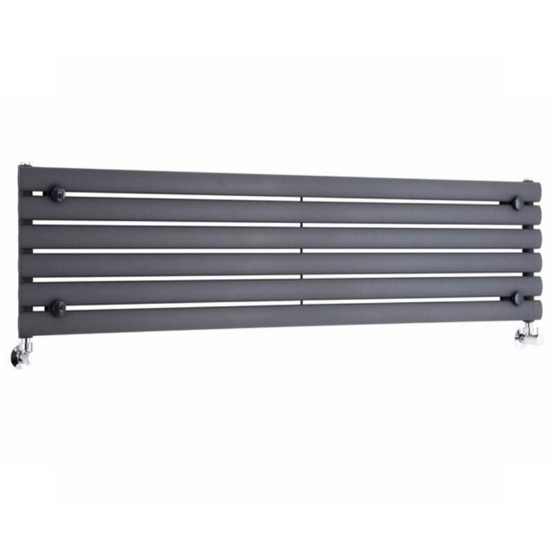 foto del prodotto hudson reed revive radiatore di design orizzontale 354mm x 1600mm antracite