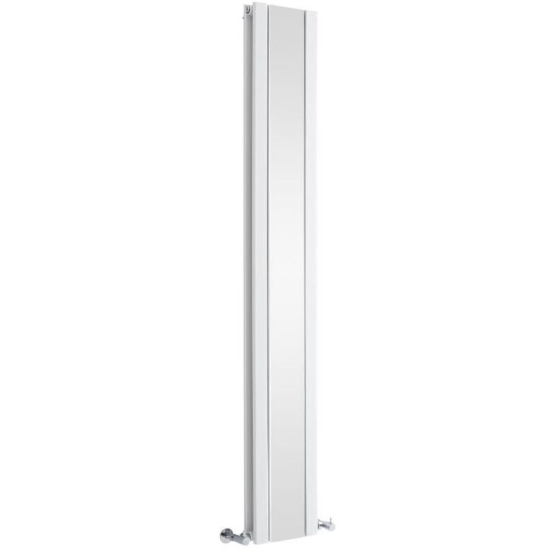 foto del prodotto hudson reed sloane radiatore di design con specchio verticale 1800mm x 265mm bianco