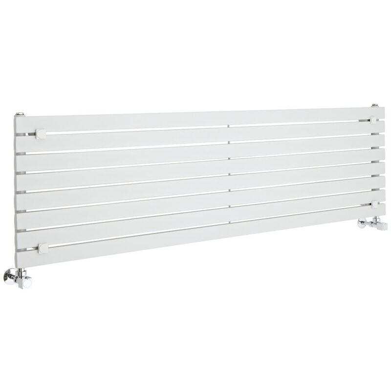 foto del prodotto hudson reed sloane radiatore di design orizzontale 472mm x 1600mm bianco