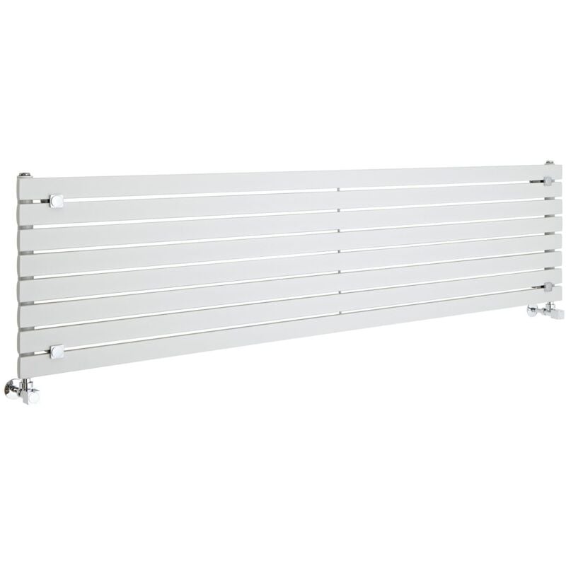 foto del prodotto hudson reed sloane radiatore di design orizzontale 472mm x 1780mm bianco