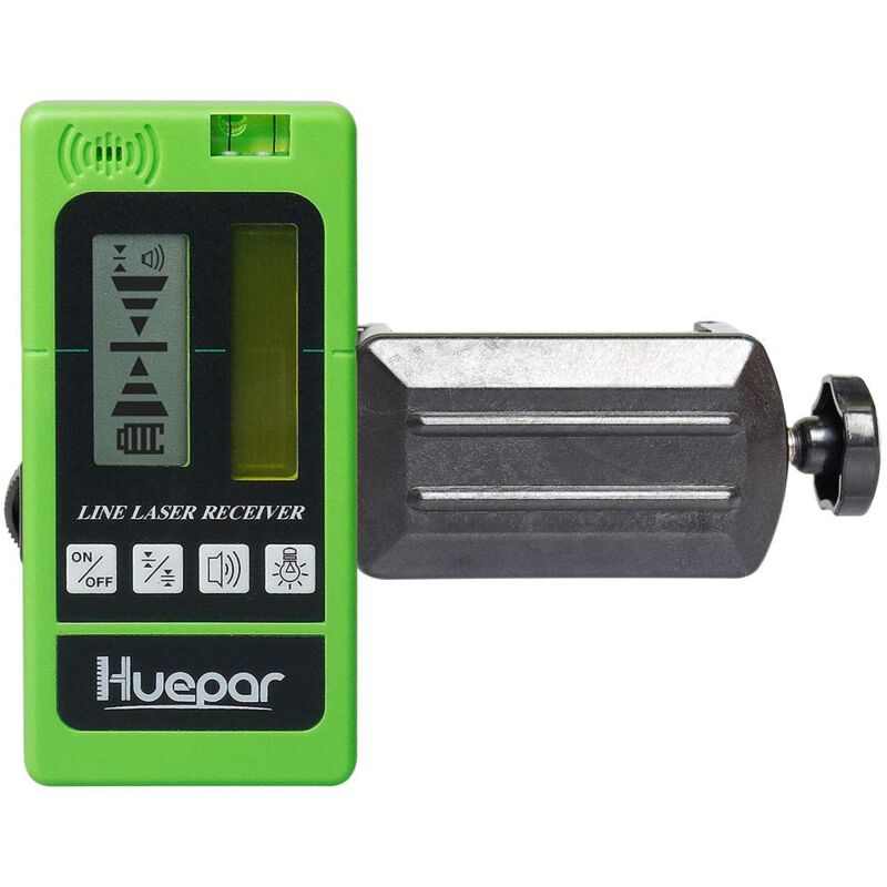 foto del prodotto huepar rilevatore laser lr 5rg per livello laser ricevitore raggio verde e rosso