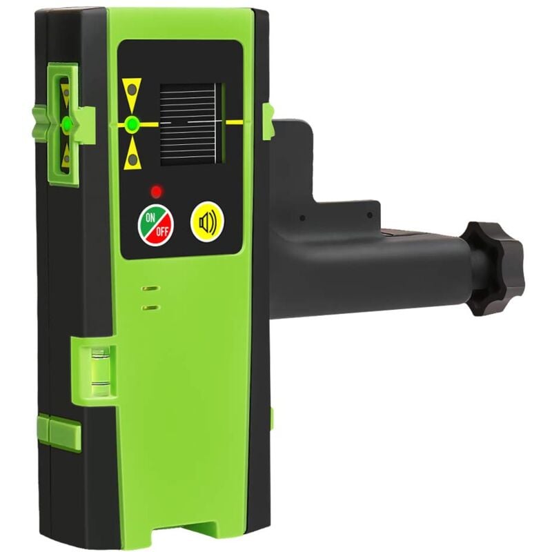 foto del prodotto huepar rilevatore laser lr 6rg per laser pulsato, ricevitore laser digitale verde e rosso, utilizzato con laser di linea, distanza fino a 50 60 m,