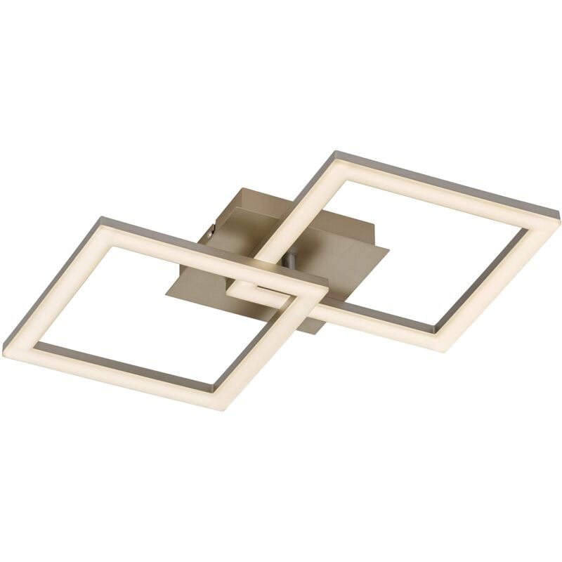 foto del prodotto huerta plafoniera led da soffitto, lampada da soggiorno, plafoniera a 2 luci, lampada da cucina in metallo argentato e plastica bianca, bianco caldo,