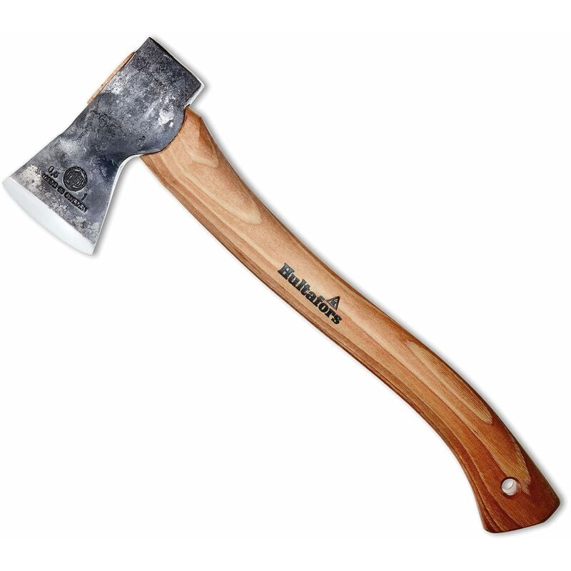 foto del prodotto hultafors accetta forgiata a mano hultan 375mm prodotta in acciaio svedese di qualit i i forgiata in svezia i 805g ascia con manico in noce