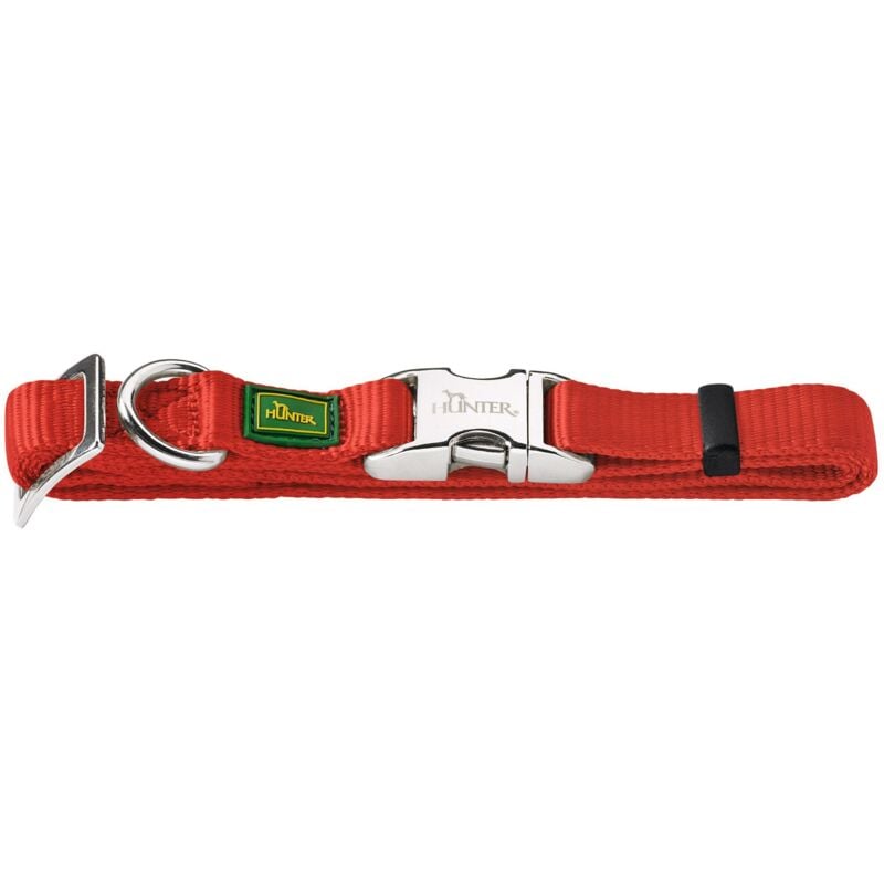 foto del prodotto hunter collare per cani alu strong rosso taglia s 30 45 cm 