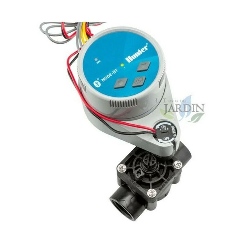 foto del prodotto hunter programmatore irrigazione a batteria node bt 100 elettrovalvola pgv100 9v 1 