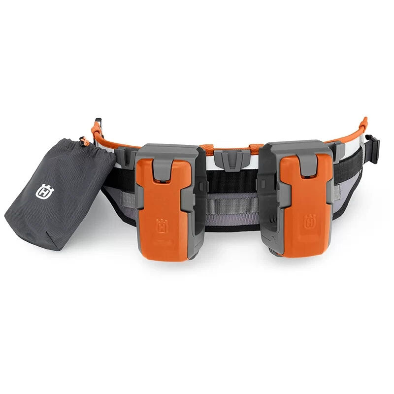 foto del prodotto husqvarna 590776701 - portabatteria con clipsnap nero arancione per attrezzature
