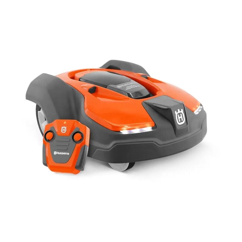 foto del prodotto husqvarna automower giocattolo tagliaerba radiocomandato con fari a led