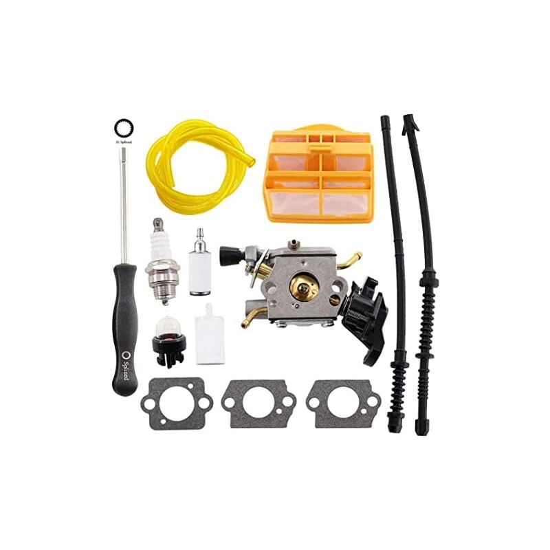 foto del prodotto husqvarna carburatore con guarnizione filtro aria tubo carburante candela per 445 445e 450 450e 445ii 450ii jonsered cs2245 cs2250 s motosega
