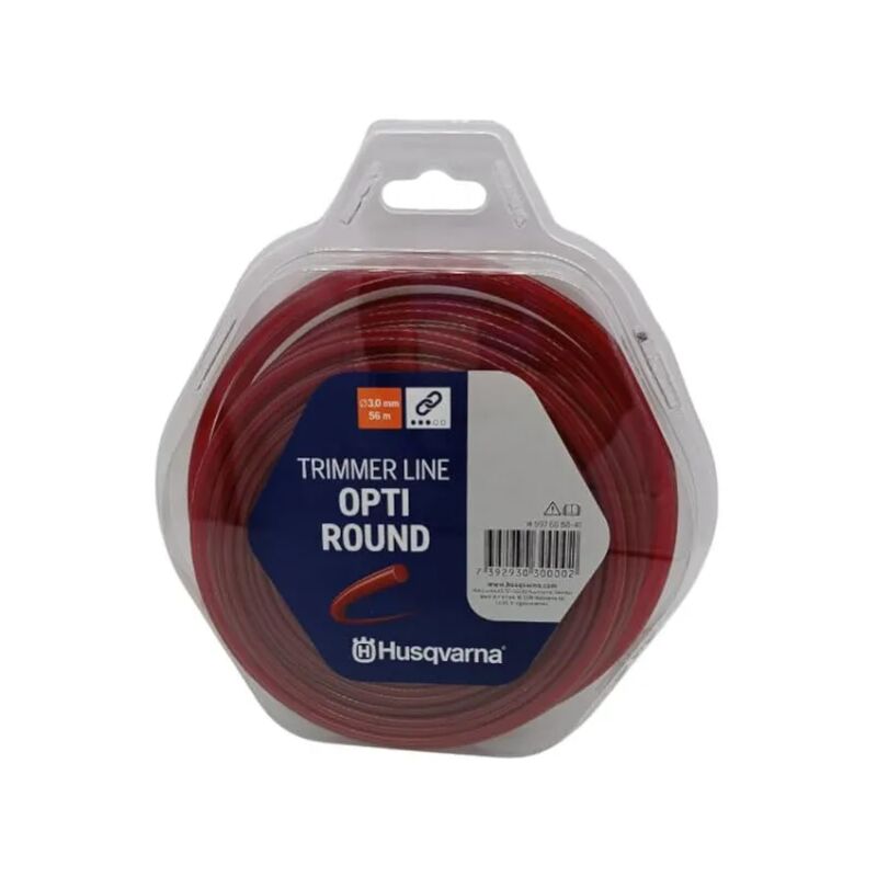 foto del prodotto husqvarna filo decespugliatore opti round bordeaux 3,0mm x 56mt