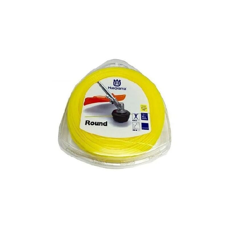 foto del prodotto husqvarna filo giallo nylon tondo decespugliatori blister 70mt diametro 2.7mm