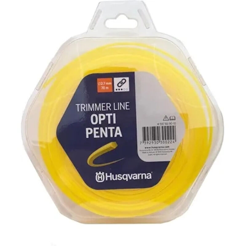 foto del prodotto husqvarna opti penta 597669010 filo per decespugliatore 2,7 mm x 70 m giallo