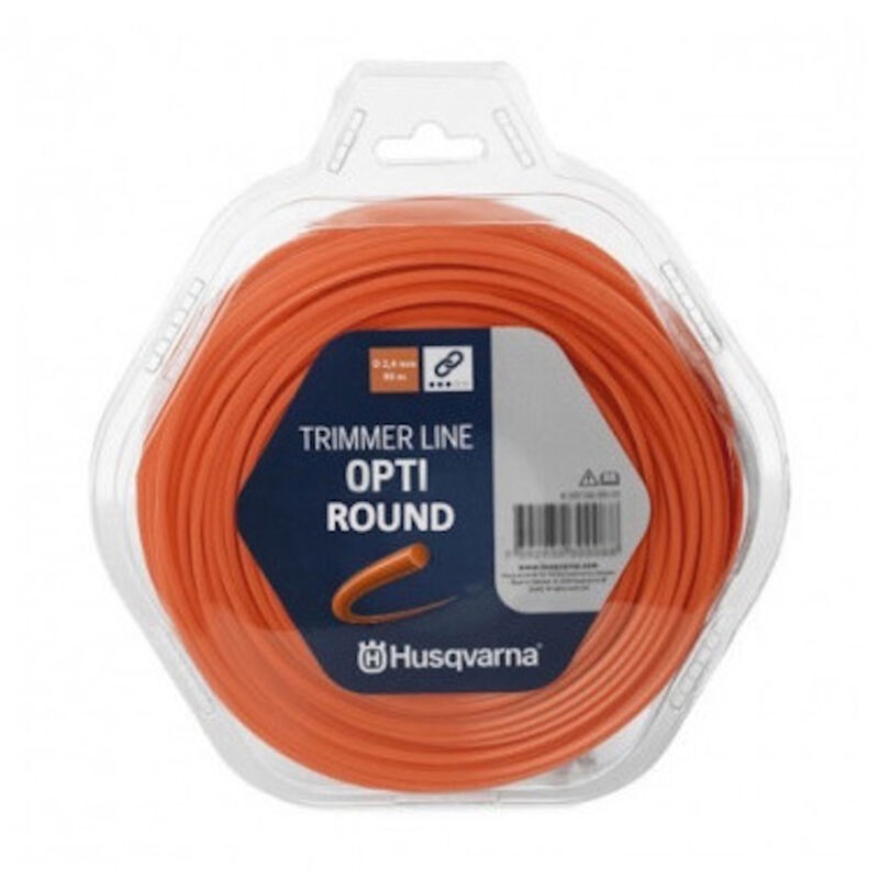foto del prodotto husqvarna opti round 597668820 filo decespugliatore 2,4 mm x 15 m arancione