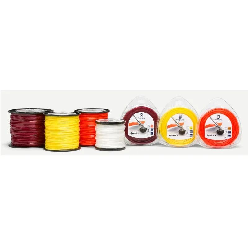 foto del prodotto husqvarna quadra filo per decespugliatore quadrato 2,7 mm x 55 m giallo