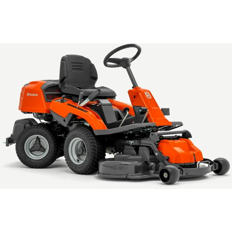foto del prodotto husqvarna trattorino r214c 413cc idrostatico scarico posteriore piatto incluso