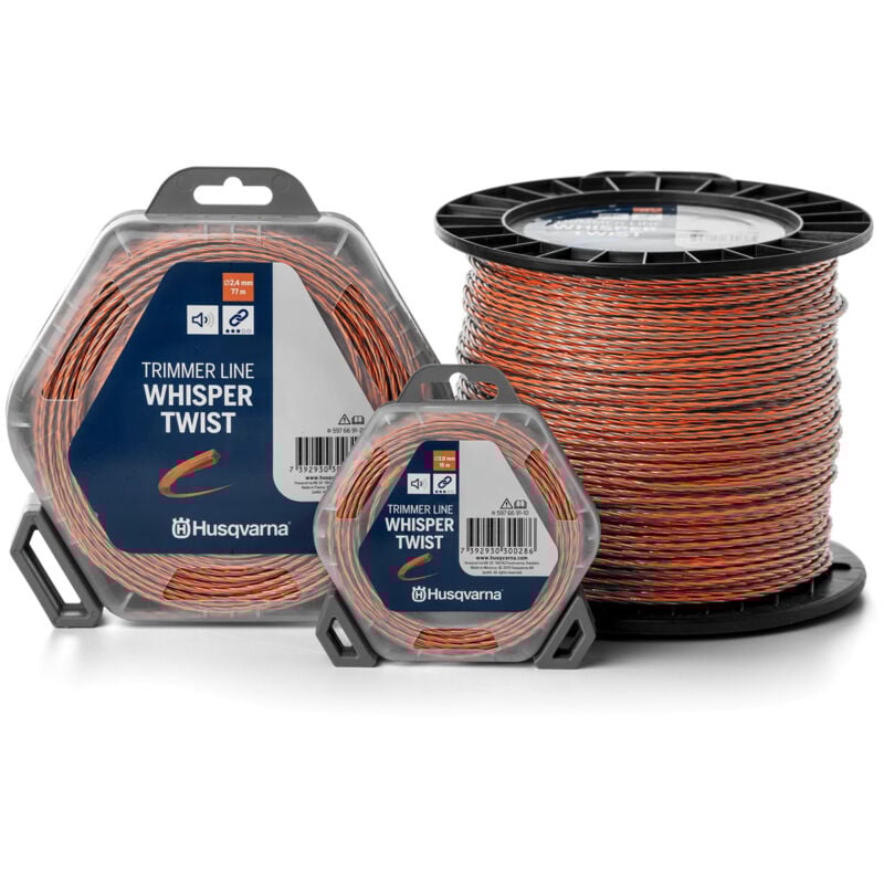 foto del prodotto husqvarna whisper filo decespugliatore 3 mm x 48 m arancione grigio bobina