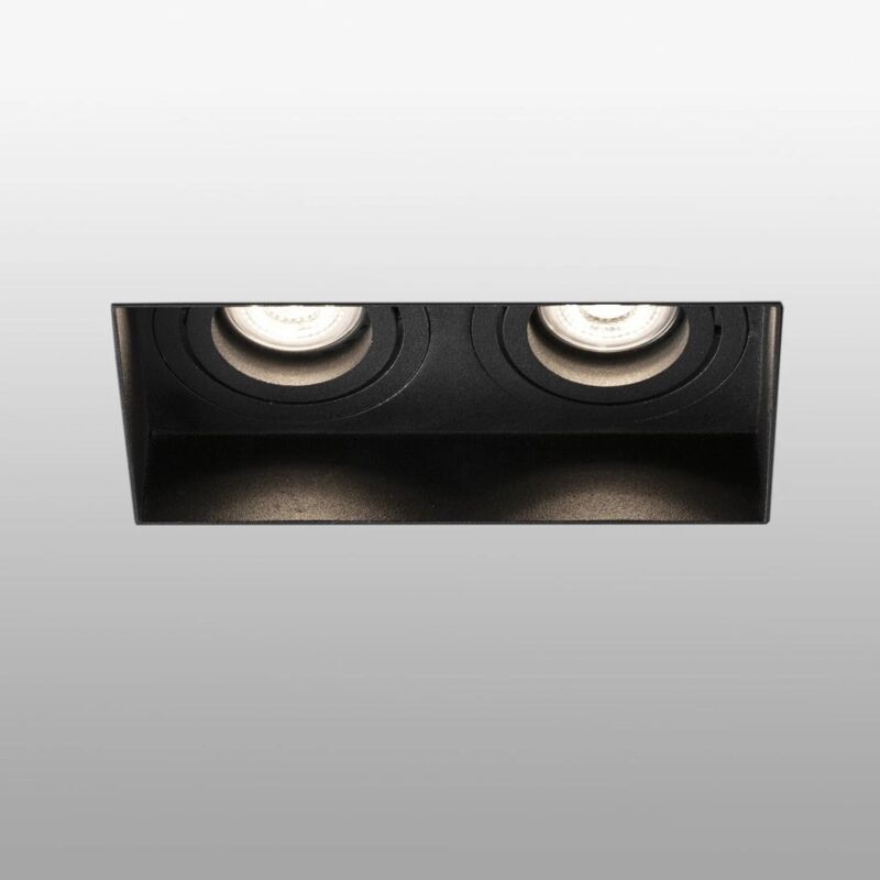 foto del prodotto hyde nero quadr.orien.s m 2l gu10 marca faro