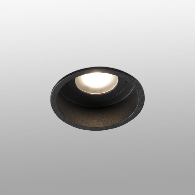 foto del prodotto hyde nero tondo gu10 marca faro