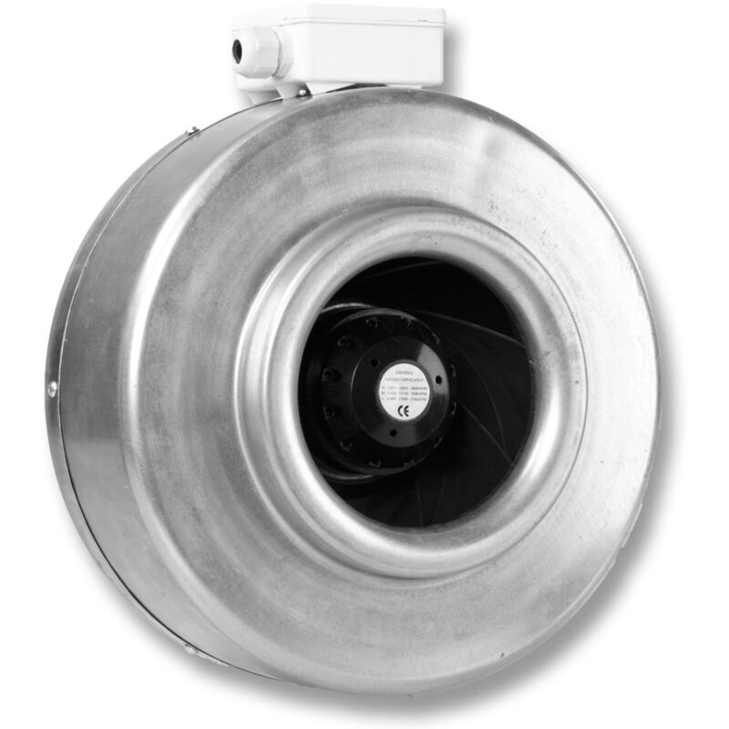 foto del prodotto hydor hit160 di ventilatore centrifugo in linea diam.160mm 64w 500m3 h cod. ctr00003 3 velocit 
