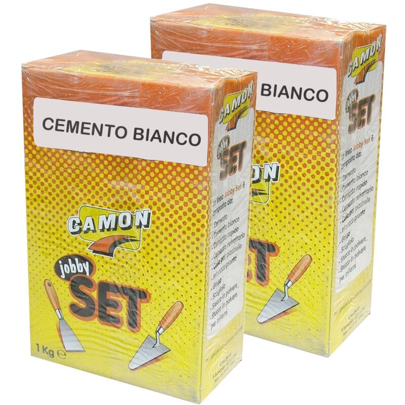 foto del prodotto hydro home cemento bianco 2 confezioni da 1 kg