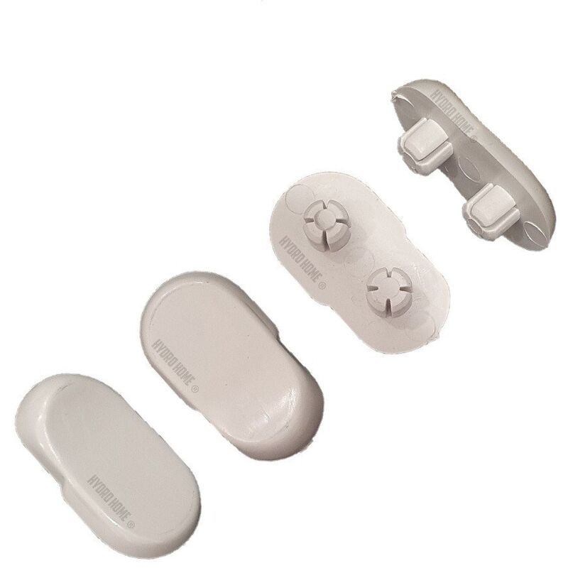 foto del prodotto hydro home kit 4 pezzi paracolpi par005 piatti grigi in gomma per copriwater sedile wc