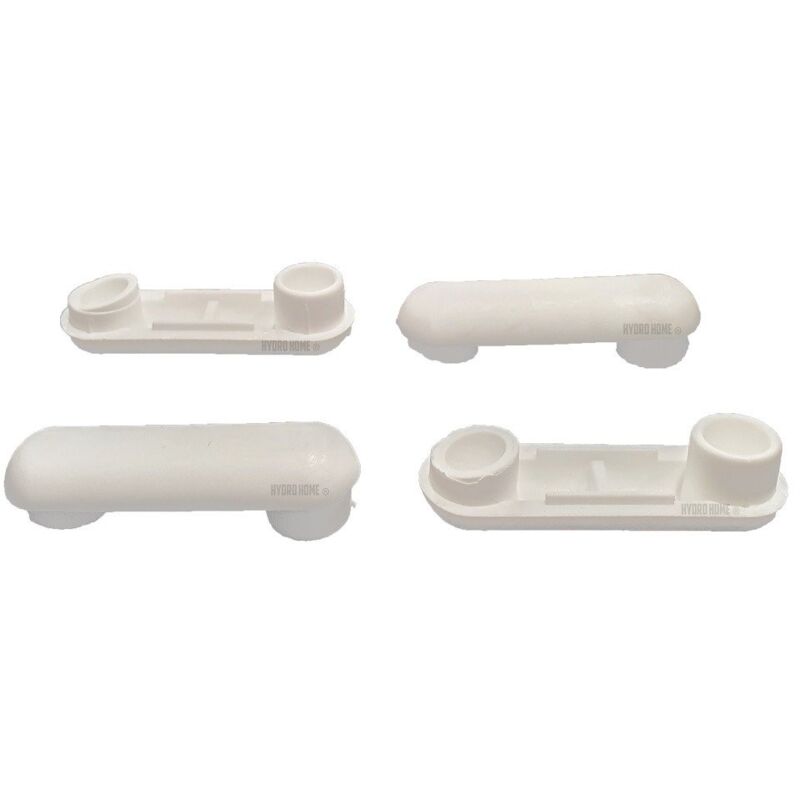 foto del prodotto hydro home kit 4 pezzi paracolpi par016 rettangolari bianchi in plastica per copriwater sedile wc