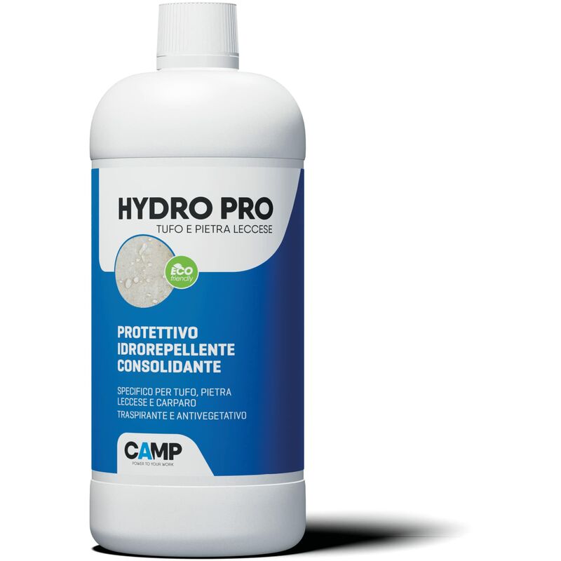 foto del prodotto hydro pro tufo e pietra leccese, idrorepellente, protettivo e consolidante, a base acqua, per pietre naturali porose camp
