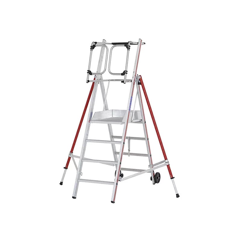 foto del prodotto hymer - scaletta a castello pro 4 gradini 2.93m altezza max di lavoro. - 848304