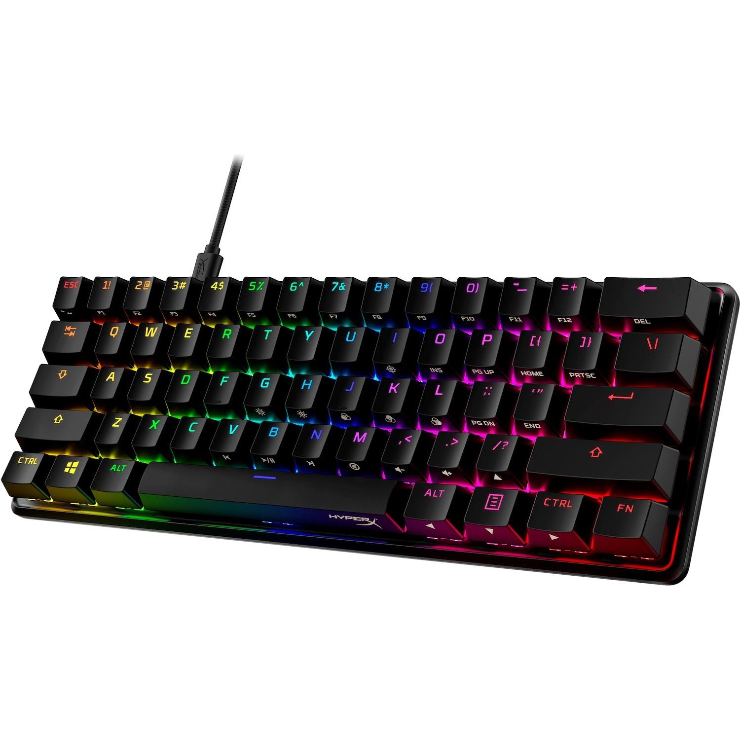 foto del prodotto hyperx alloy origins 60 tastiera meccanica da gaming hx red layout usa 
