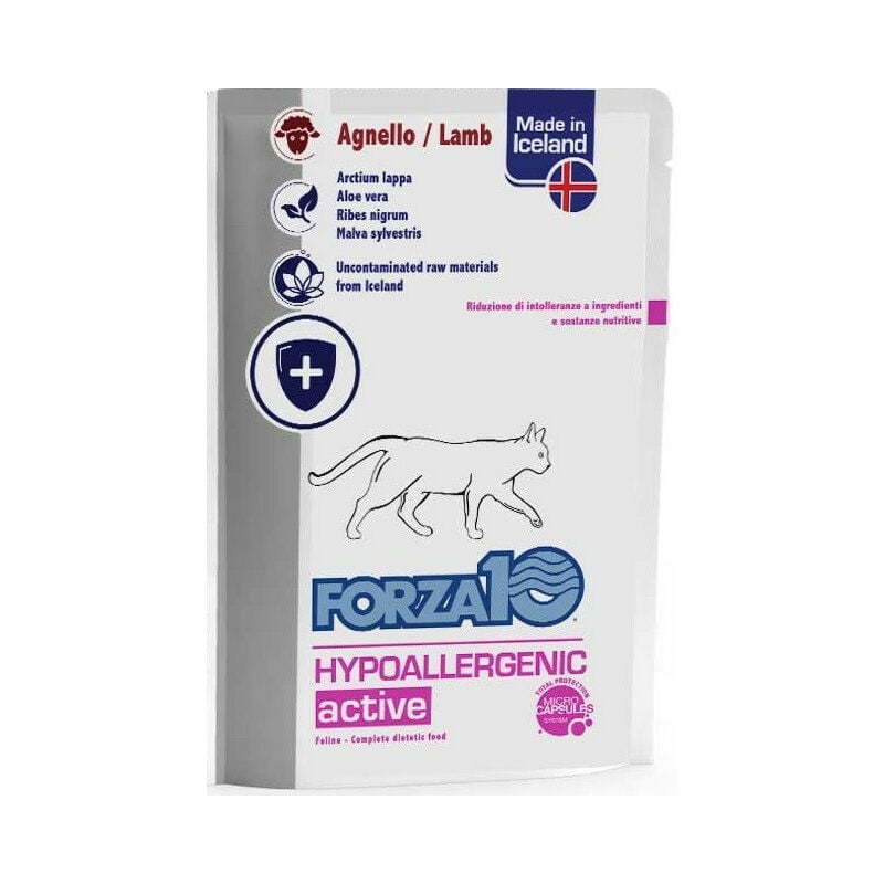 foto del prodotto hypoallergenic active per gatti da 100 gr forza10