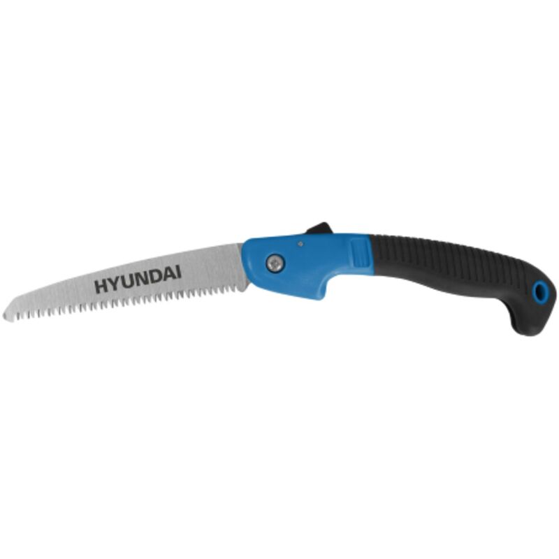 foto del prodotto hyundai 58160 segaccio pieghevole per legno con lama in acciaio e pulsante di sicurezza