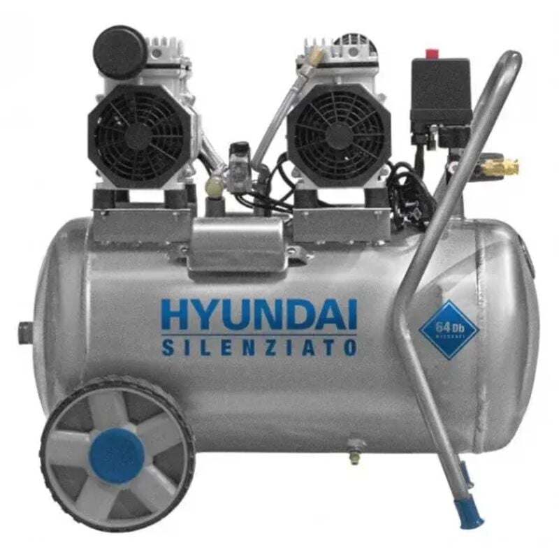 foto del prodotto hyundai 65706 compressore 2200 w oil free silenziato 50 l