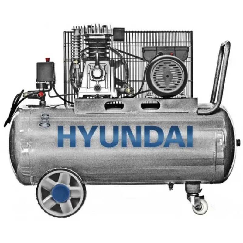 foto del prodotto hyundai compressore aria lubrificato 100l 3hp cod. 65604