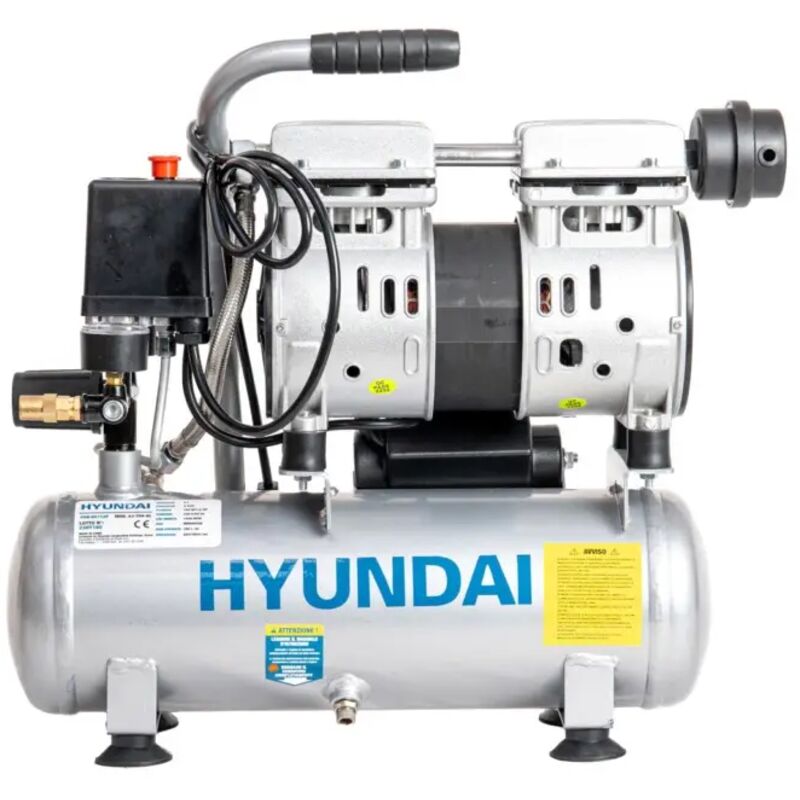 foto del prodotto hyundai compressore d aria portatile super silenziato 59 db 8 litri