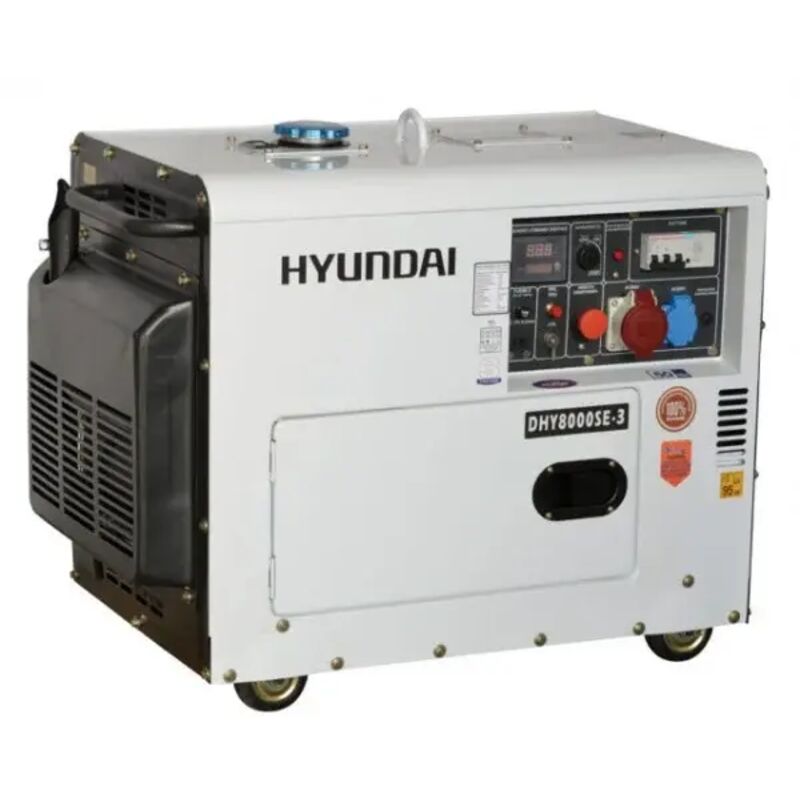 foto del prodotto hyundai dhy8000se 3 generatore a diesel trifase silenziato 5,8 kw 456 cc