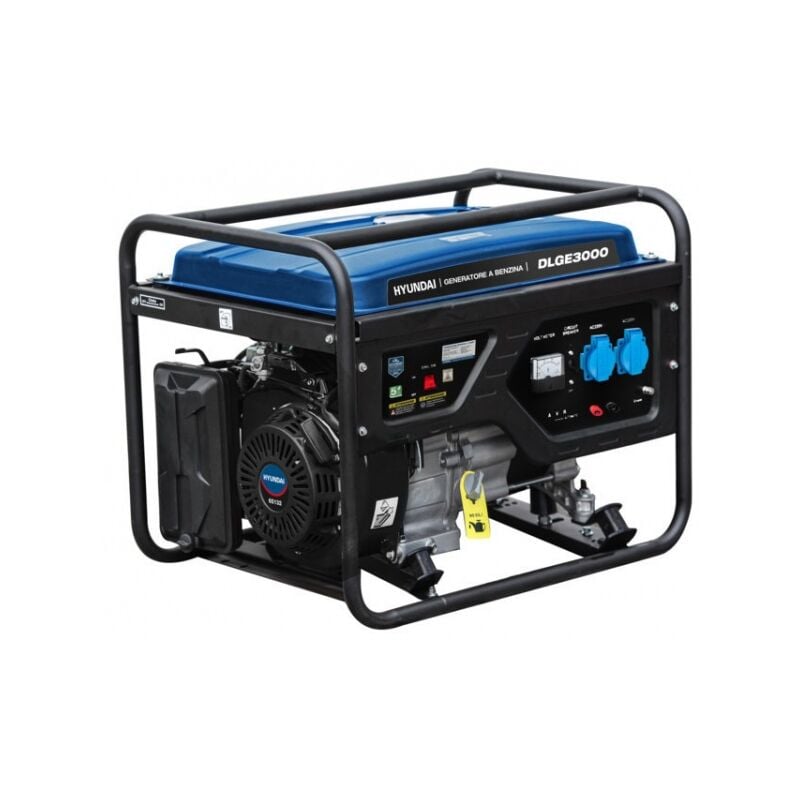 foto del prodotto hyundai generatore di corrente benzina 4 tempi monofase 2,8kw 7hp 212cc dlge3000