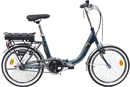 foto del prodotto i bike fold bicicletta elettrica a pedalata assistita pieghevole adulto taglia unica unisex verde