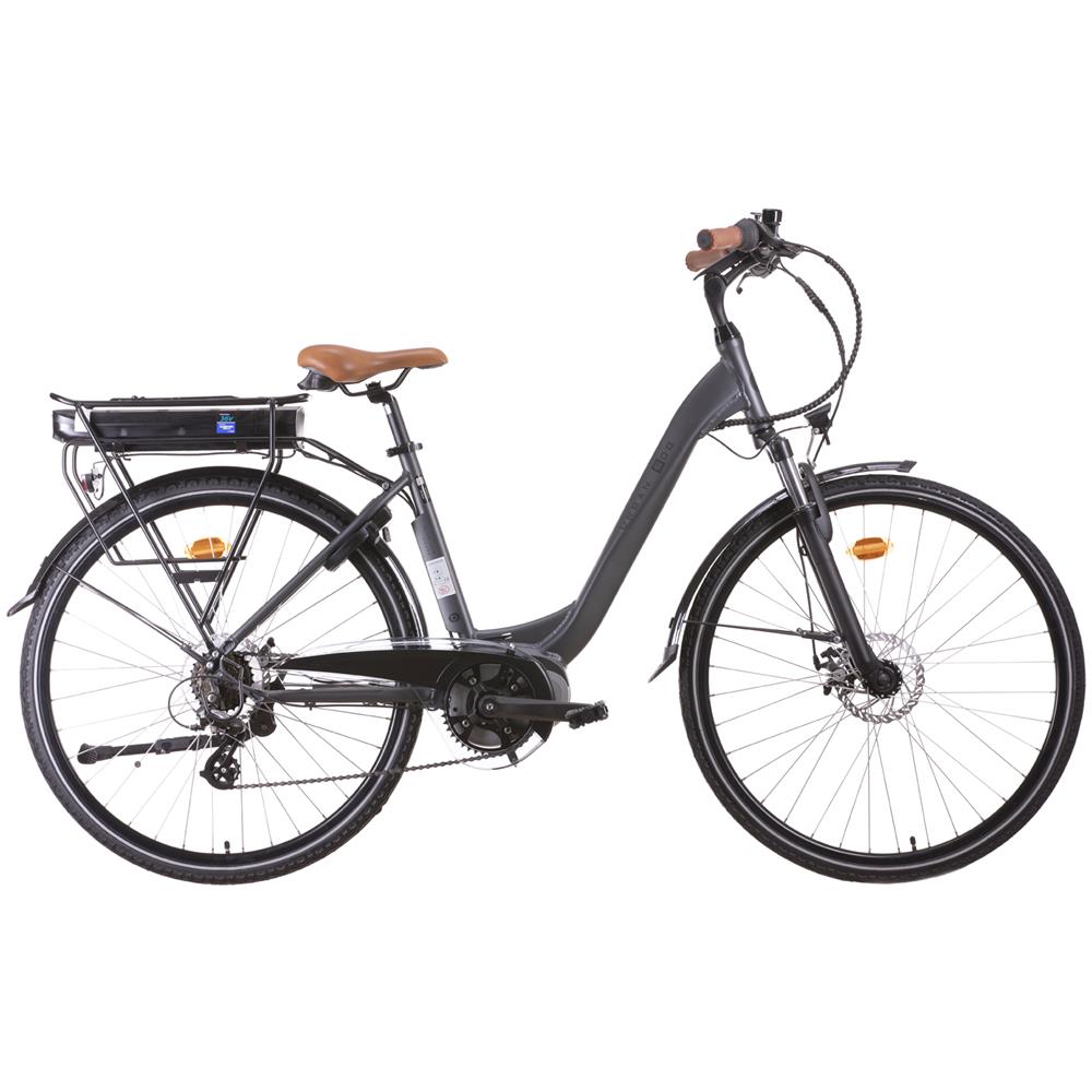 foto del prodotto i bike urban 600 grigio alluminio 71,1 cm 28 25 kg ioni di litio