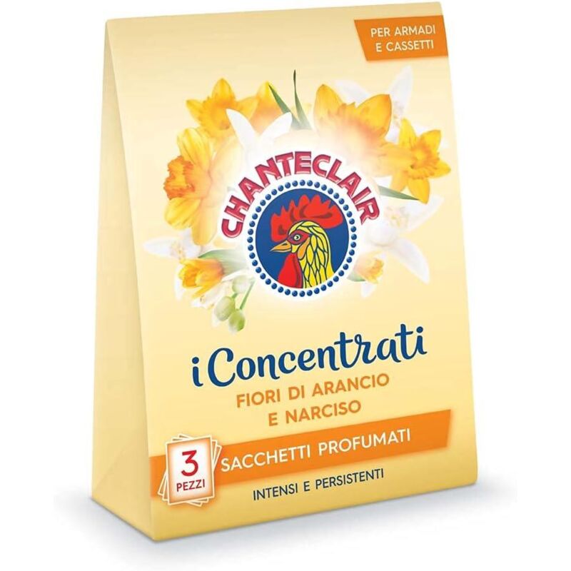 foto del prodotto i concentrati sacchetti profumati 3pz fiori di arancio e narciso intensi e resistenti chanteclair