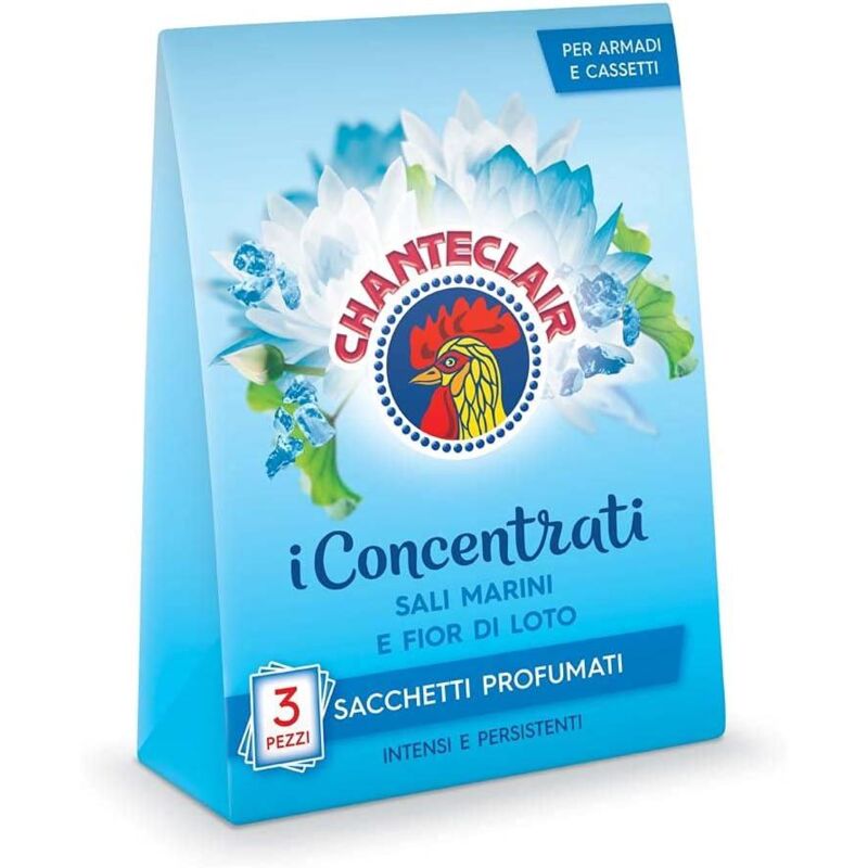 foto del prodotto i concentrati sacchetti profumati 3pz fiori sali marini e fior di loto chanteclair