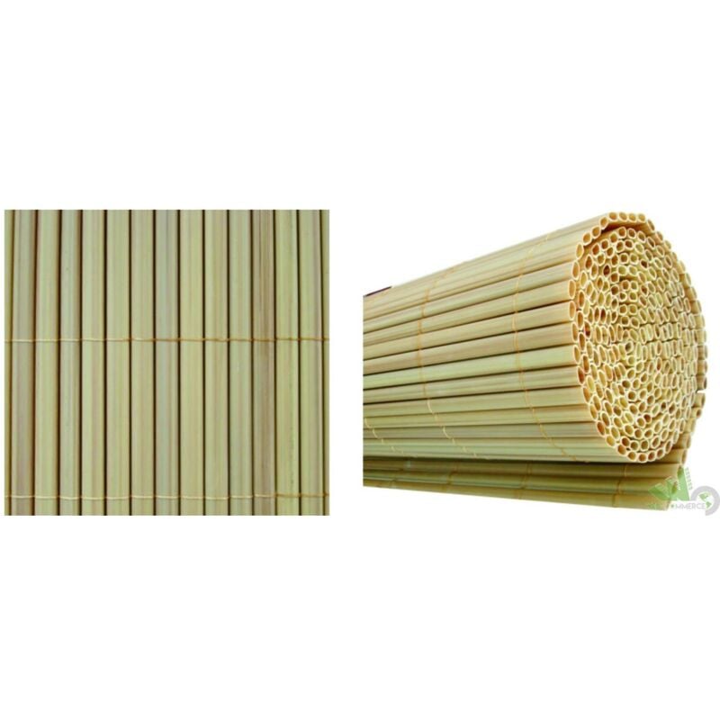 foto del prodotto i giardini del re arella frangisvista in pvc effetto bamboo 16mm 1,5x3 mt beige