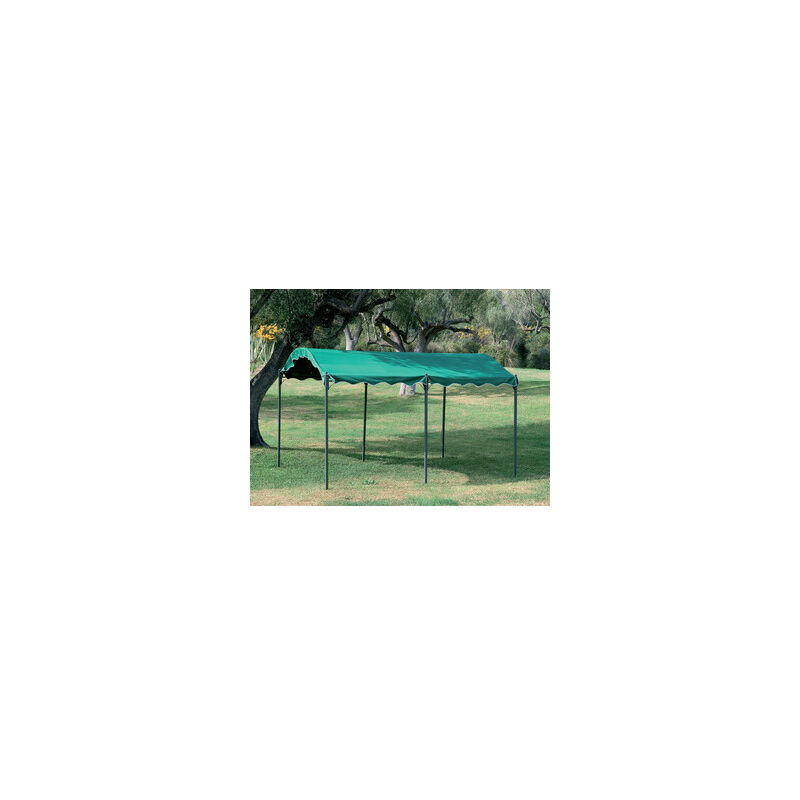 foto del prodotto i giardini del re gazebo in acciaio car port 300x400cm verde