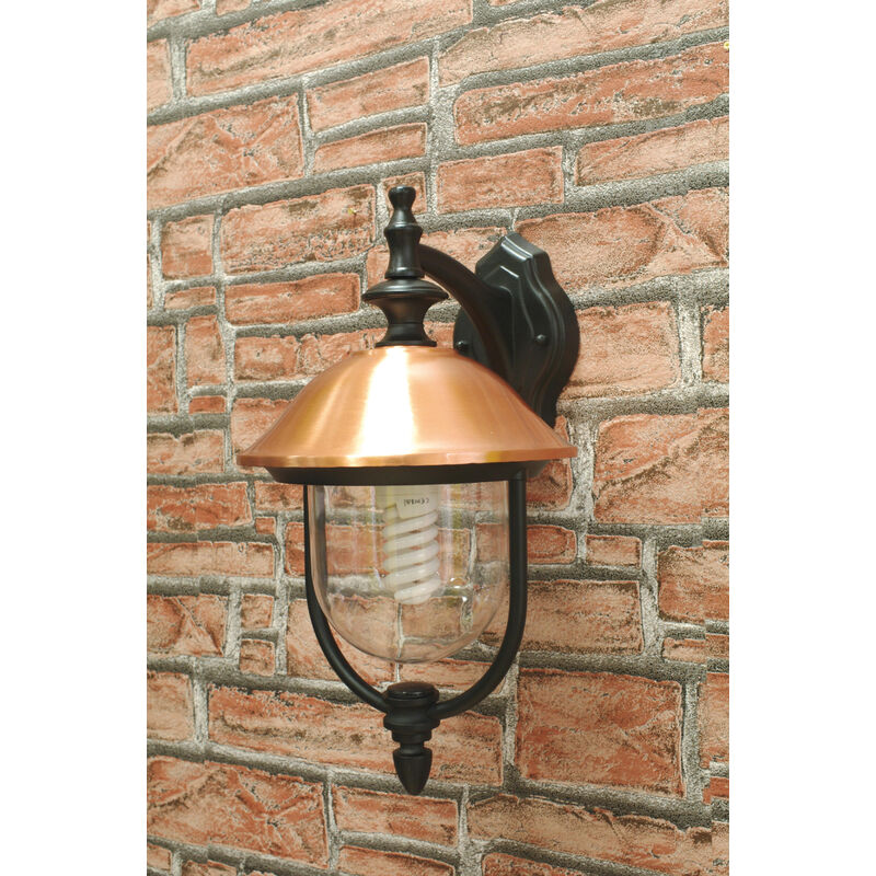 foto del prodotto i giardini del re lanterna copper 60w c braccio