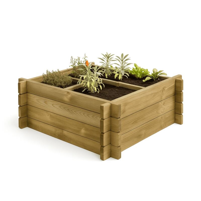 foto del prodotto i giardini del re ortolegno orto pensile da appoggio cm.100x100x42h salone